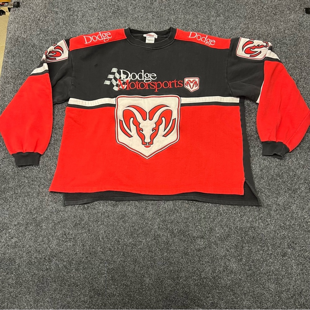 Dodge Motorsports Vintage Racing Sweatshirt Ram Mopar XXL